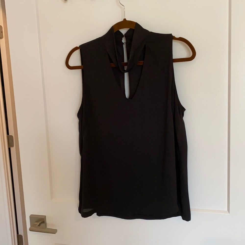Sleeveless v- neck